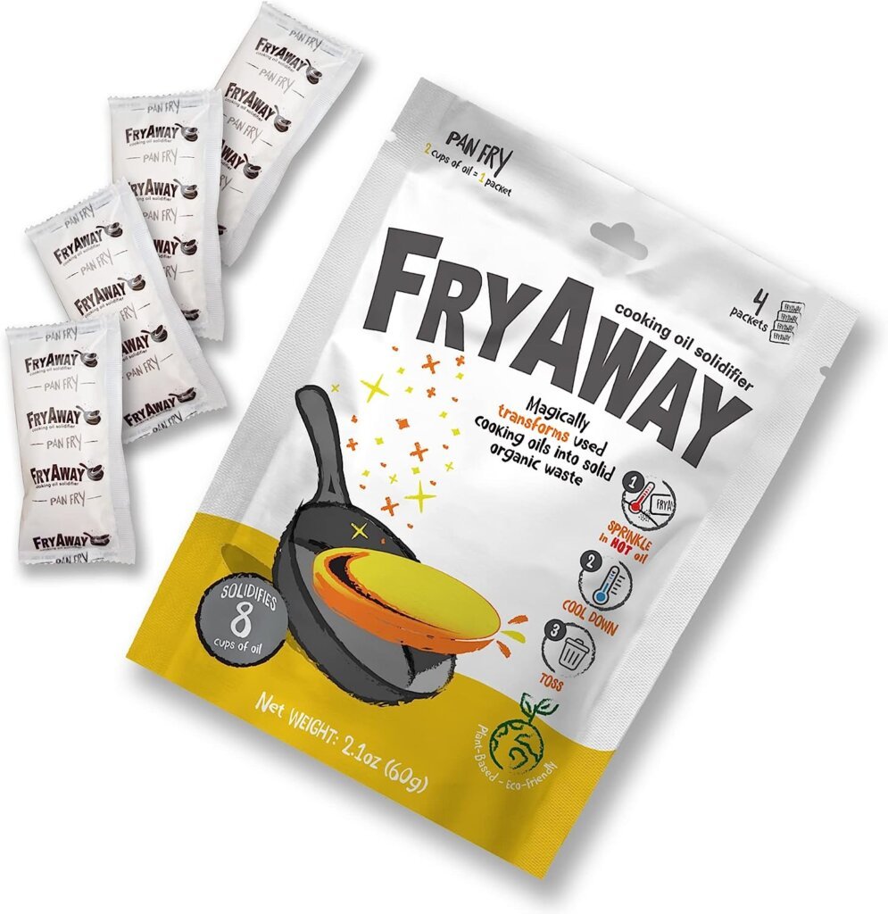 Say Goodbye to Messy Oil Disposal with FryAway Pan Fry!